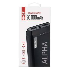 Powerbanka EMOS Alpha 20, 20000 mAh, USB-C černá

 obrázek produktu 5 z 5