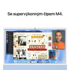 Počítač All In One Apple 24" CTO Sklo s nanotexturou M4 10× CPU 10× GPU, 24 GB, 512 GB - modrý CZ 

 obrázek produktu 5 z 8