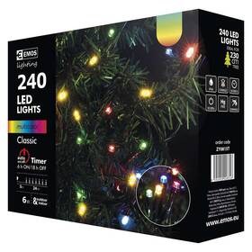 Vánoční osvětlení EMOS 240 LED, 24m, řetěz, vícebarevná, časovač, i venkovní použití 

 obrázek produktu 8 z 8