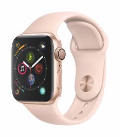 Chytré hodinky Apple Watch Series 4 GPS 40mm pouzdro ze zlatého hliníku - pískově růžový sportovní řemínek CZ verze 

 obrázek produktu 1 z 2