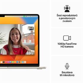 Notebook Apple 15" M2 10-GPU 8GB 256GB - Starlight CZ 
