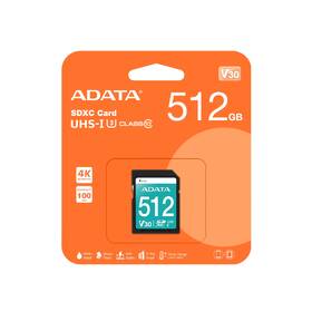 Paměťová karta ADATA SDXC 512GB UHS-I U3 (95R/60W) 

 obrázek produktu 1 z 1