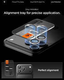 Ochranné sklo čočky fotoaparátu Spigen tR EZ Fit Optik Pro na Apple iPhone 17/16/15/14 Pro / 17/16/15/14 Pro Max stříbrné

 obrázek produktu 7 z 11