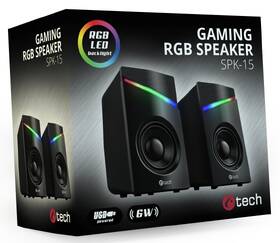 Reproduktory C-Tech SPK-15, 2.0, RGB černé

 obrázek produktu 1 z 1