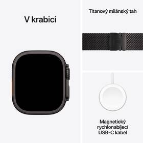 Chytré hodinky Apple GPS + Cellular 49mm černý titan - černý titanový milánský tah - M 

 obrázek produktu 6 z 6