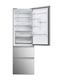 Chladnička s mrazničkou Haier HTW5618CNMG stříbrná barva
