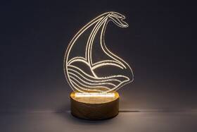 Stolní LED lampička Rabalux Akali 76001 dřevo/průhledná

 obrázek produktu 2 z 6