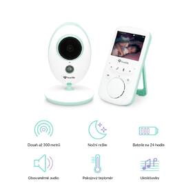 Dětská elektronická chůva TrueLife NannyCam V24 Pro bílá/zelená

 obrázek produktu 1 z 6