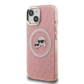 Kryt na mobil Karl Lagerfeld IML K&CH Heads Repeated Logo MagSafe na Apple iPhone 15 růžový

 obrázek produktu 2 z 6