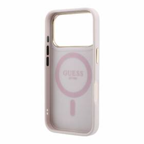 Kryt na mobil Guess PU 4G Ring Stand MagSafe na Apple iPhone 18 Pro růžový

 obrázek produktu 2 z 6