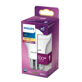Žárovka LED Philips klasik, 13W, E27, teplá bílá 

 obrázek produktu 2 z 2