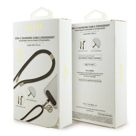 Kabel Guess Crossbody 4G Charm USB-C/USB-C černý

 obrázek produktu 3 z 3