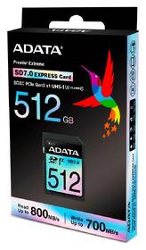 Paměťová karta ADATA Premier Extreme SDXC 512GB, SD7.0, UHS-I (800R/700W) černá

 obrázek produktu 3 z 3