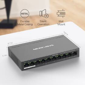 Switch Mercusys MS110P 

 obrázek produktu 9 z 9