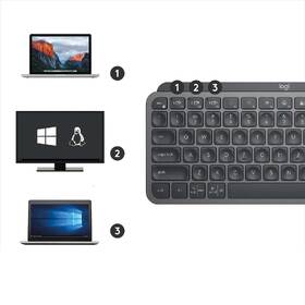 Klávesnice Logitech MX Keys Mini, US - grafitová 

 obrázek produktu 5 z 9