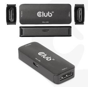 Adaptér Club3D aktivní HDMI 4K60Hz (F/F) černý

 obrázek produktu 2 z 5