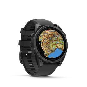 Chytré hodinky Garmin fenix 8 47 mm AMOLED - Slate Gray / Black Silicone Band 
