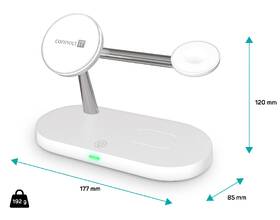 Bezdrátová nabíječka Connect IT MultiCharge 5 v 1 MagSafe bílá

 obrázek produktu 7 z 9
