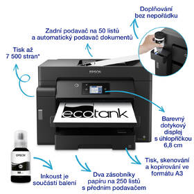 Tiskárna multifunkční Epson EcoTank M15140 černá

 obrázek produktu 3 z 8