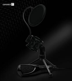 Mikrofon Connect IT YouMic s POP filtrem, USB černý

 obrázek produktu 1 z 2