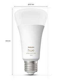 Chytrá žárovka Philips Bluetooth, 15W, E27, White and Color Ambiance 

 obrázek produktu 3 z 4