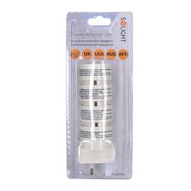 Cestovní adaptér Solight souprava UK, USA, AFR bílý

 obrázek produktu 3 z 3