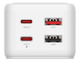Kabel prodlužovací FIXED Charging Strip 2x USB-C a 2x USB, GaN III, PD 65W, 1,5 m bílý

 obrázek produktu 5 z 11