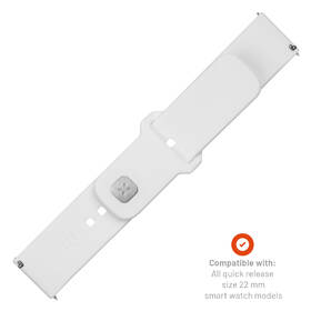 Řemínek FIXED Silicone Sporty Strap s Quick Release 22mm bílý

 obrázek produktu 3 z 5
