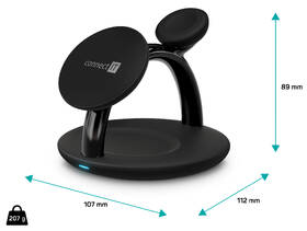 Bezdrátová nabíječka Connect IT MultiCharge 3v1 MagSafe černá

 obrázek produktu 8 z 9