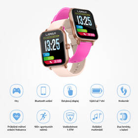 Chytré hodinky LAMAX BCool 2 Play - Rose Gold rose gold

 obrázek produktu 4 z 7