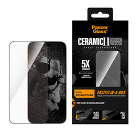 Tvrzené sklo PanzerGlass Ceramic II na Apple iPhone 18 Pro Max/17 Pro Max s bezprašným instalačním boxem černé

 obrázek produktu 4 z 6