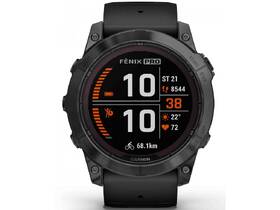 Chytré hodinky Garmin fenix 7X Pro Sapphire Solar - Titan Carbon Grey / Black Silicone Band 

 obrázek produktu 5 z 11