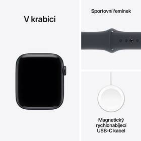 Chytré hodinky Apple GPS 44mm temně inkoustový hliník - temně inkoustový sportovní řemínek -  M/L 

 obrázek produktu 7 z 7