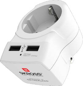 Cestovní adaptér SKROSS USA USB pro použití ve Spojených státech, vč. 2x USB 2400mA 

 obrázek produktu 1 z 7