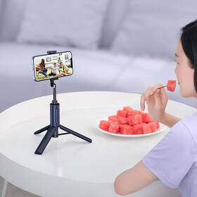 Selfie tyč Baseus cestovní s tripodem - tmavě modrá 

 obrázek produktu 9 z 11