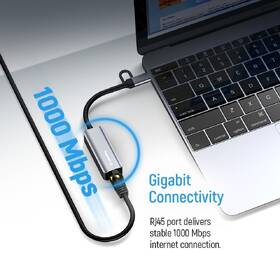 Wi-Fi adaptér ColorWay USB-C nebo USB-A na RJ45, 18cm šedá

 obrázek produktu 4 z 8