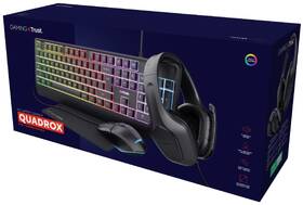 Herní set Trust GXT 792 Quadrox 4v1, klávesnice + headset + myš + podložka pod myš černá

 obrázek produktu 7 z 12