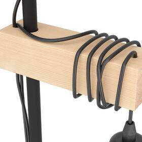 Stojací lampa Eglo Townshend černá/dřevo

 obrázek produktu 2 z 3