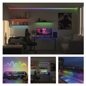 LED pásek EMOS GoSmart Neon, RGB, WiFi, BT, 3 m bílý

 obrázek produktu 6 z 7