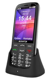 Mobilní telefon Aligator A830 Senior černá barva
