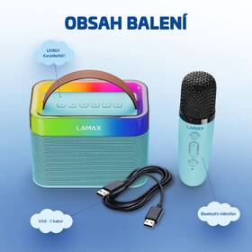 Přenosný reproduktor LAMAX KaraokeKid1 modrý

 obrázek produktu 3 z 5