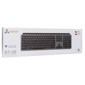 Klávesnice SBOX BT-26, CZ/SK layout černá/šedá

 obrázek produktu 8 z 8