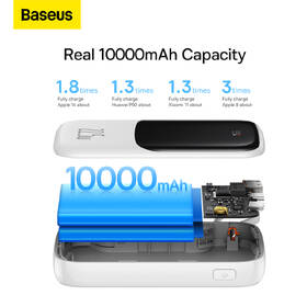 Powerbanka Baseus Qpow Pro 10000mAh 22,5W s USB-C kabelem bílá

 obrázek produktu 14 z 16