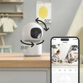 IP kamera Hama Smart Wi-Fi, Full HD, otáčení/naklápění bílá

 obrázek produktu 5 z 10