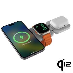 Bezdrátová nabíječka Cubenest EQ310 3v1 Qi2 s MagSafe (EQ310WT) bílá

 obrázek produktu 4 z 10