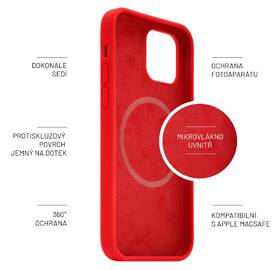 Kryt na mobil FIXED MagFlow s podporou MagSafe na Apple iPhone 12 mini červený

 obrázek produktu 3 z 7