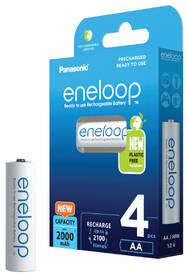 Baterie nabíjecí Panasonic Eneloop AA, HR06, 2000mAh, Ni-MH, blistr 4ks 

 obrázek produktu 1 z 4