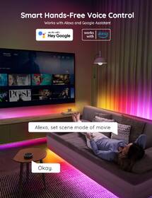 LED pásek Govee WiFi RGBIC Smart LED PRO, 5m 

 obrázek produktu 7 z 8