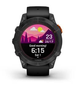Chytré hodinky Garmin fenix 7 Pro Glass Solar - Gray / Black Silicone Band 

 obrázek produktu 2 z 8