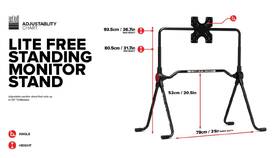 Držák Next Level Racing LITE Free Standing Monitor Stand, Samostatný stojan pro 1 monitor 

 obrázek produktu 7 z 7